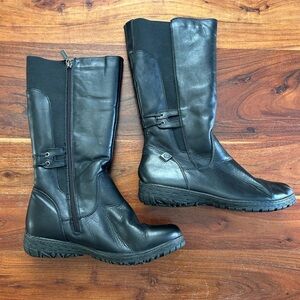 Blondo black leather and wool lined boots Aqua protect winter boots